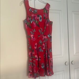 Speechless Red Sleeveless Square Neck Mini Dress